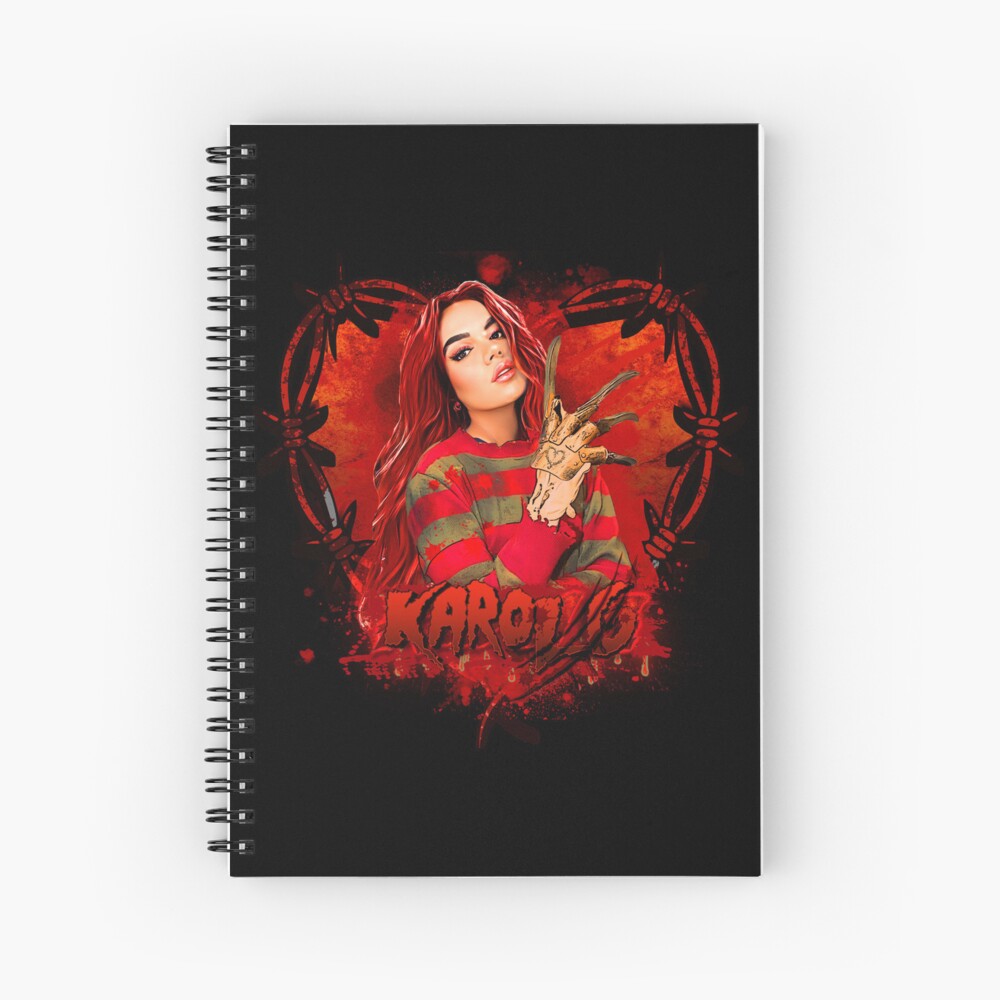 Cuaderno De Espiral Karol G Halloween Karol G With Red Hair