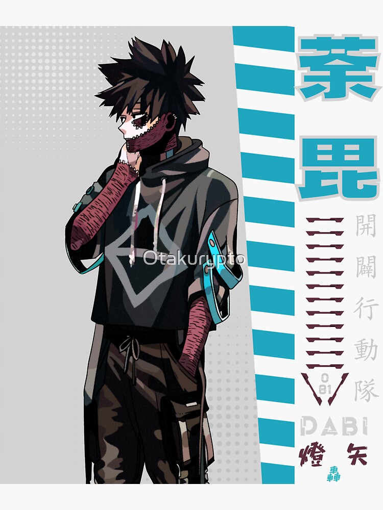 Touya Todoroki DABI III My Hero Academia Sticker For Sale By