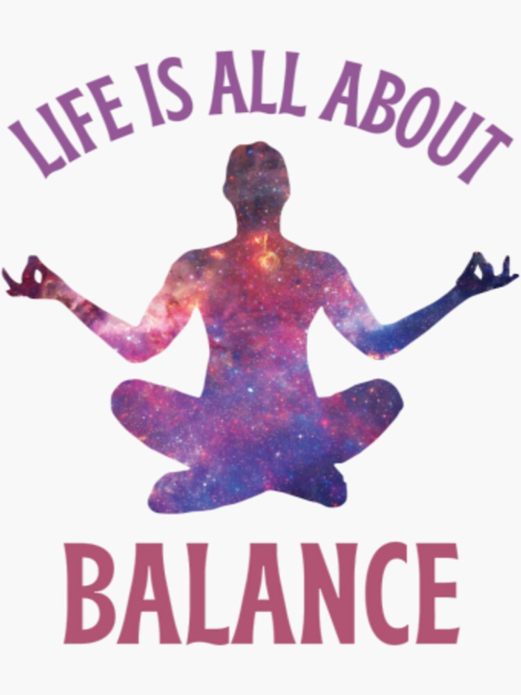 Life Is All About Balance Sticker For Sale By Hanger P Redbubble