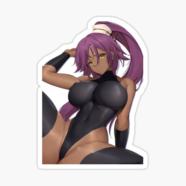 Sexy Yoruichi Shihouin Bleach Stickers Sticker For Sale By Aliartiste