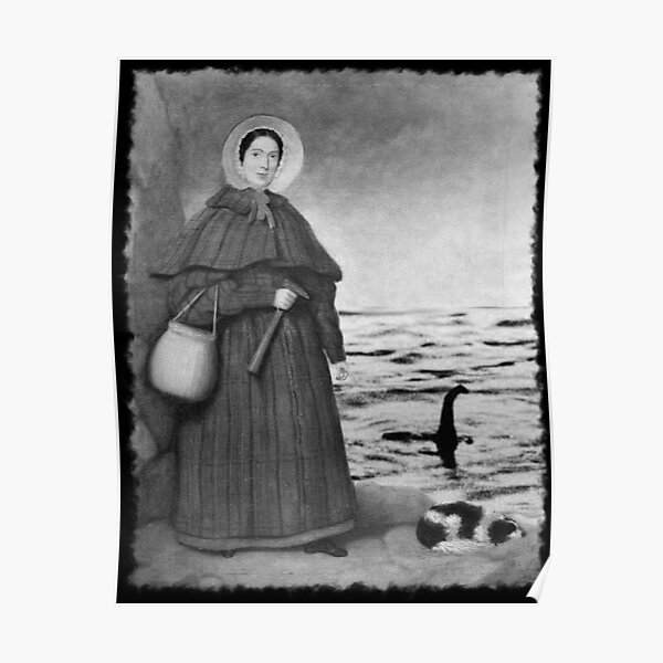 Mary Anning At Loch Ness Poster For Sale By Wabisabi Design Redbubble