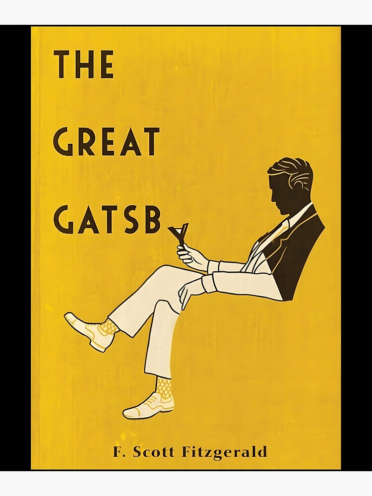 The Great Gatsby Book Cover Classic Poster For Sale By Rhyondeannot