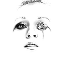 Sci-fi minimalist portrait -- digital painting by Thubakabra