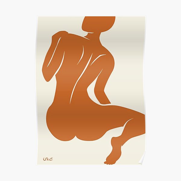 Henri Matisse Blue Nudes Inspired Abstract Woman Nude Body Figure