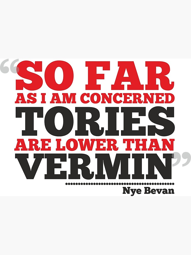 Tories Are Lower Than Vermin Poster For Sale By Mbalax Redbubble