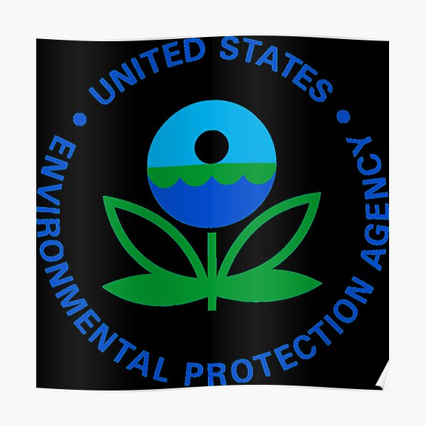 Póster Logotipo de la EPA Agencia de Protección Ambiental Agencia