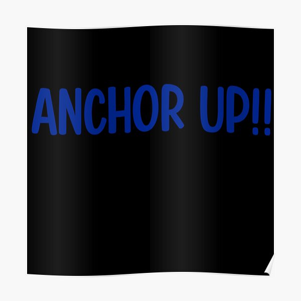 Anchor Up Blue GVSU Poster For Sale By Toptiertailgate Redbubble