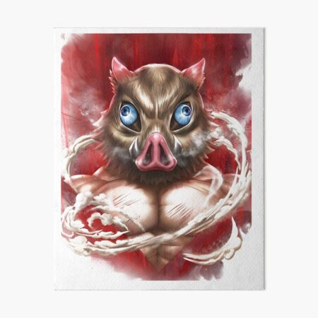 Inosuke Beast Breathing Demon Slayer Art Board Print For