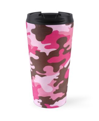 Pink Camo Travel Mugs By Gypsykiss Redbubble