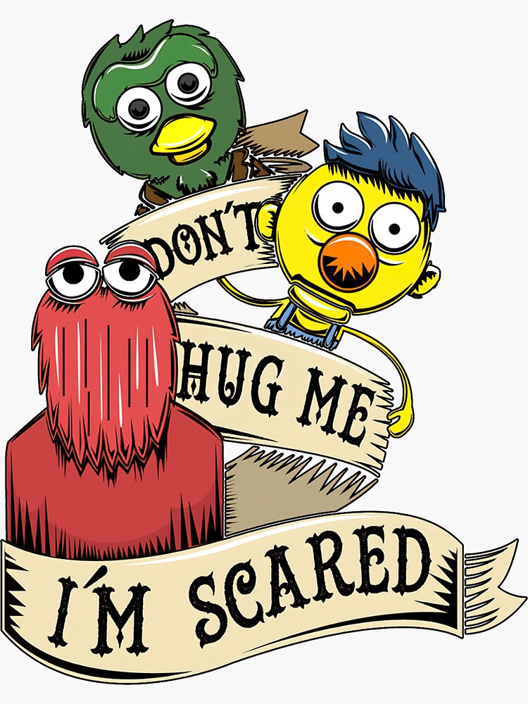 Don T Hug Me I M Scared Dhmis Sticker For Sale By Bixenmanangie