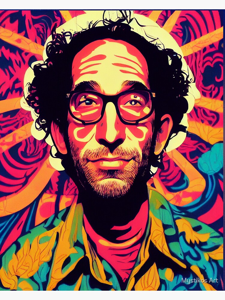 Comedian Ari Shaffir Trippy Art Sticker For Sale By Mystikosart