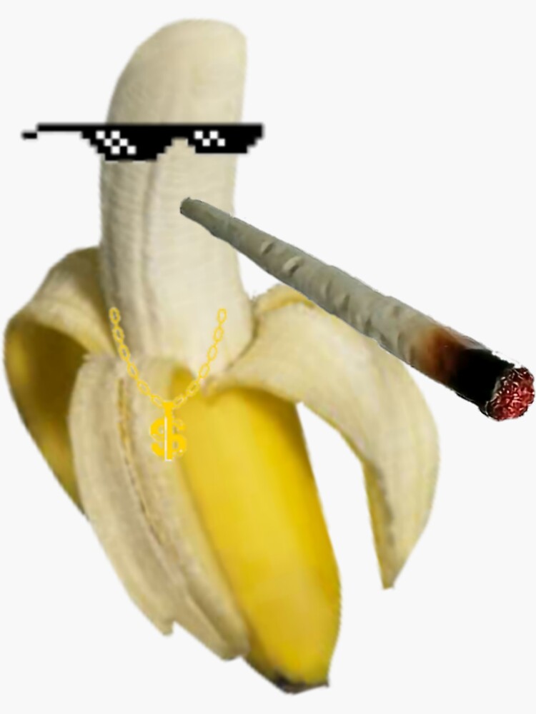 Mughatti Crazy Thug Life Banana Sticker For Sale By Mughatti