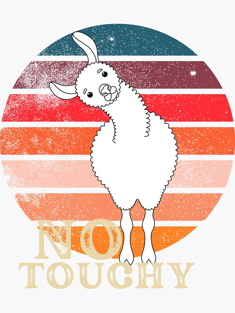 Emperors New Groove Kuzco Llama No Touchy Sticker For Sale By