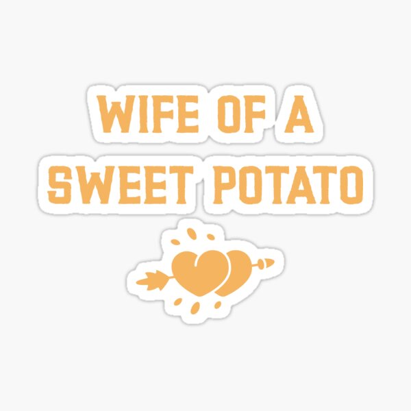 Wife Of A Sweet Potato Pumpkin Autumn Coffee Sublimation Sticker For