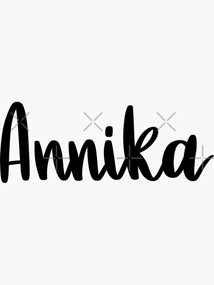 Annika Sticker For Sale By Ellietography Redbubble