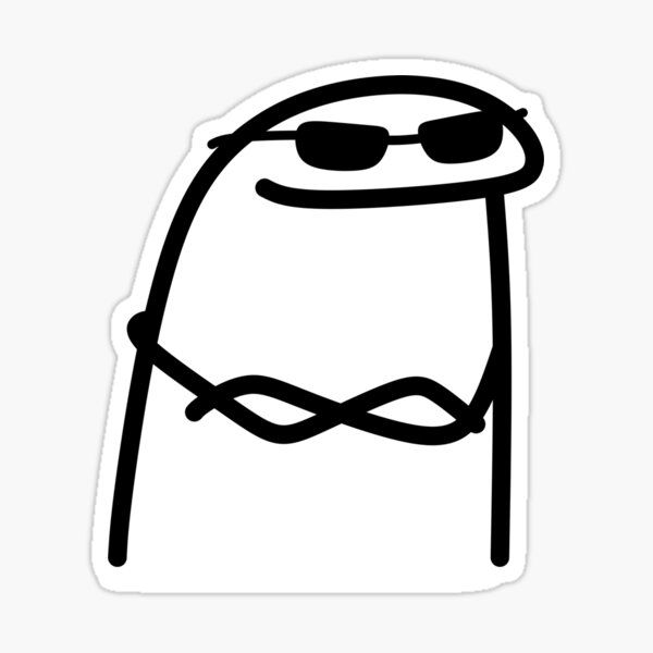 Flork Wearing Sunglasses Meme Stickers Sticker For Sale By