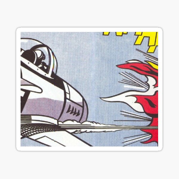 Whaam Blam By Roy Lichtenstein Sticker For Sale By Golido Redbubble