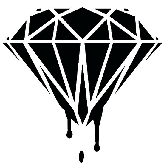 Melting Diamond Poster By Jburl Redbubble