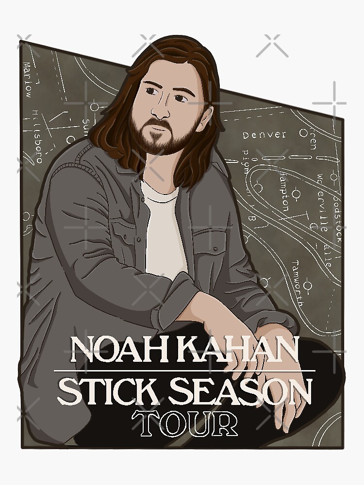 Noah Kahan Stick Season Tour Sticker Sticker For Sale By Gabymasz