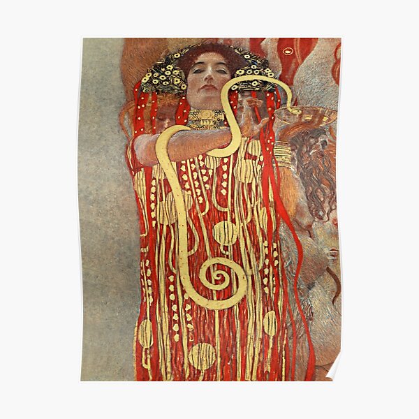 Gustav Klimt Hygieia 1907 Medicine By Gustav Klimt Poster For