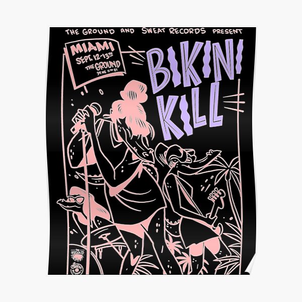 Bikini Kill Band Vintage Poster For Sale By Kelseymullins Redbubble