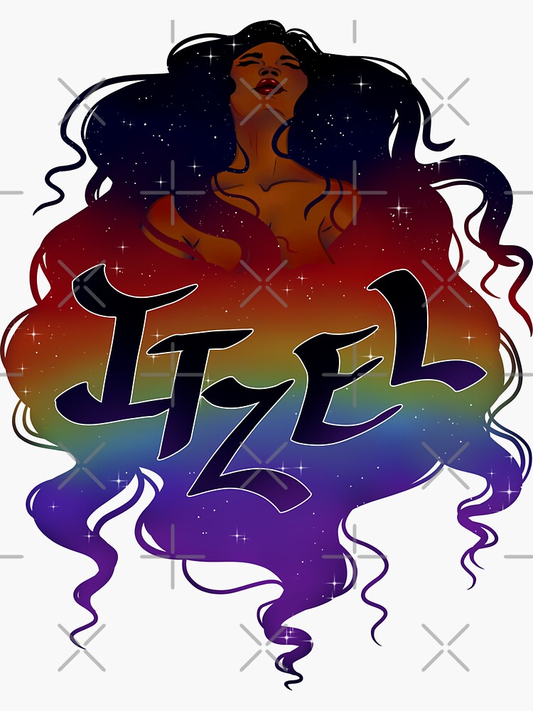 Itzel Name Art Sticker For Sale By Avalonunmuzzled Redbubble