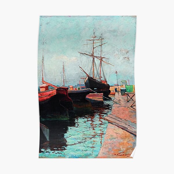 Wassily Kandinsky S Odessa Port 1898 Poster For Sale By BossyCatHome