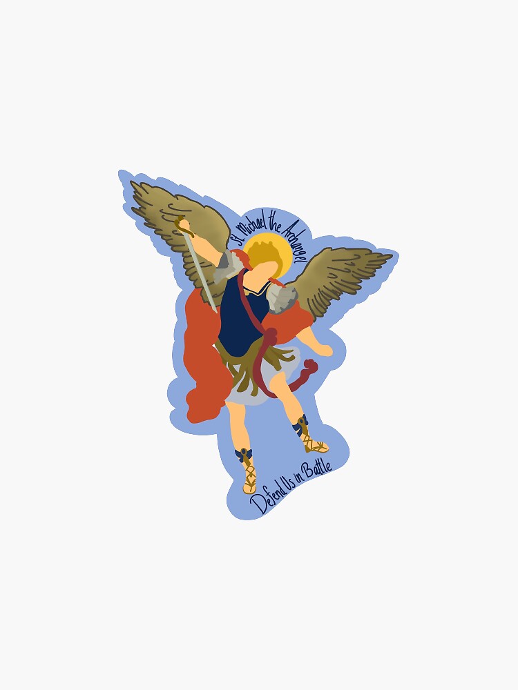 St Michael The Archangel Sticker For Sale By Kwhitehead20 Redbubble