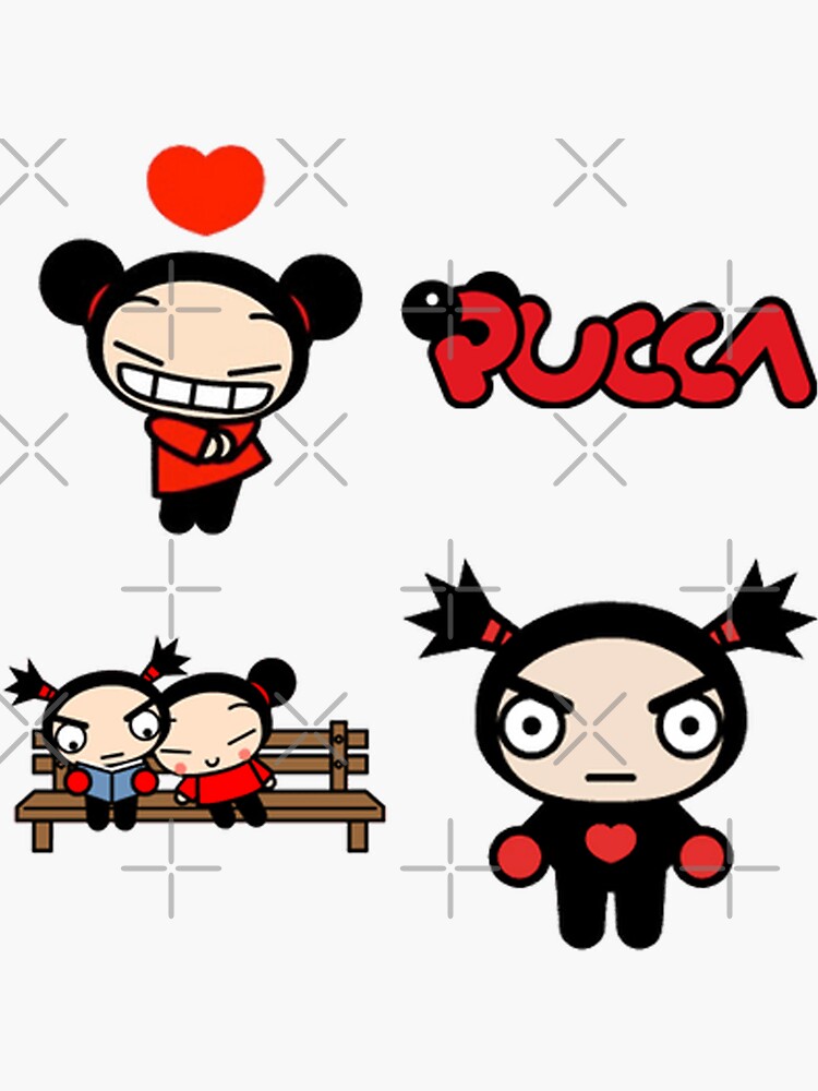 Pucca Pack Sticker For Sale By Marcelanobrega Redbubble