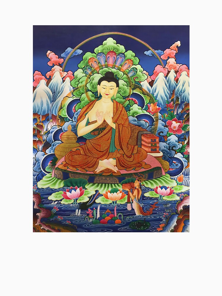 Lord Nagarjuna Buddhist Thangka Painting T Shirt For Sale By Onodera