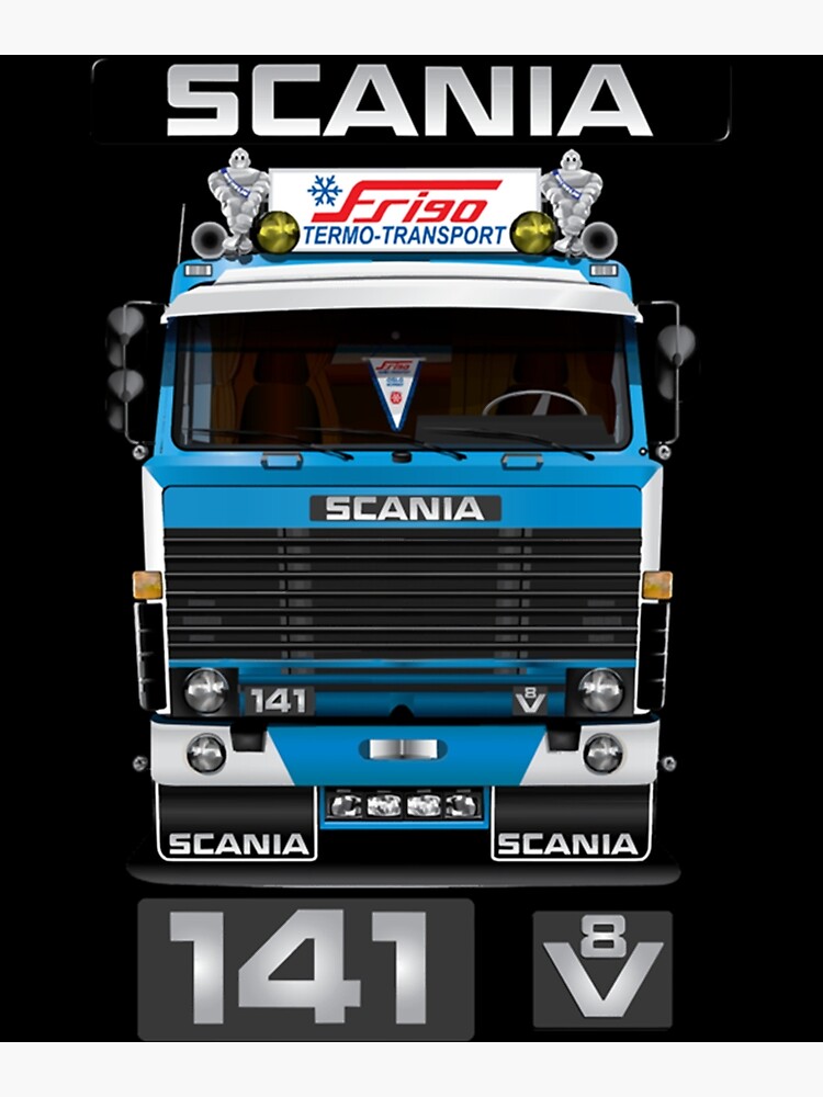 SCANIA 141 V8 Digitally Created Art Poster For Sale By Sufizen