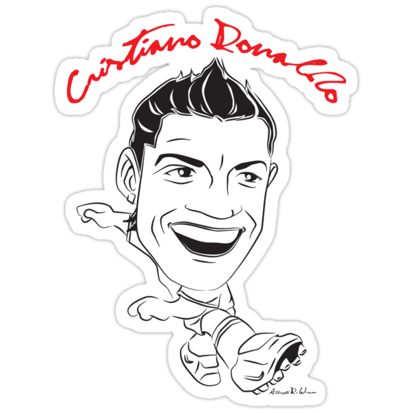 Ronaldo Respect on Cristiano Ronaldo Caricature  Stickers By Mechanimation   Redbubble