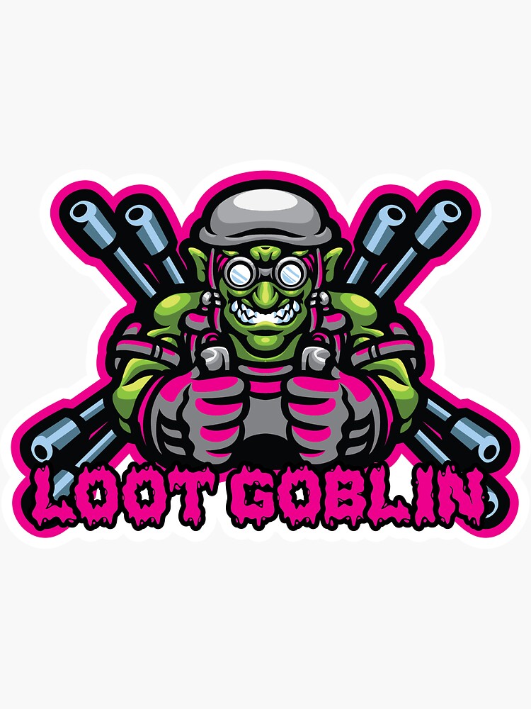 Loot Goblin Gaming Logo Sticker For Sale By Mohawaklogos Redbubble