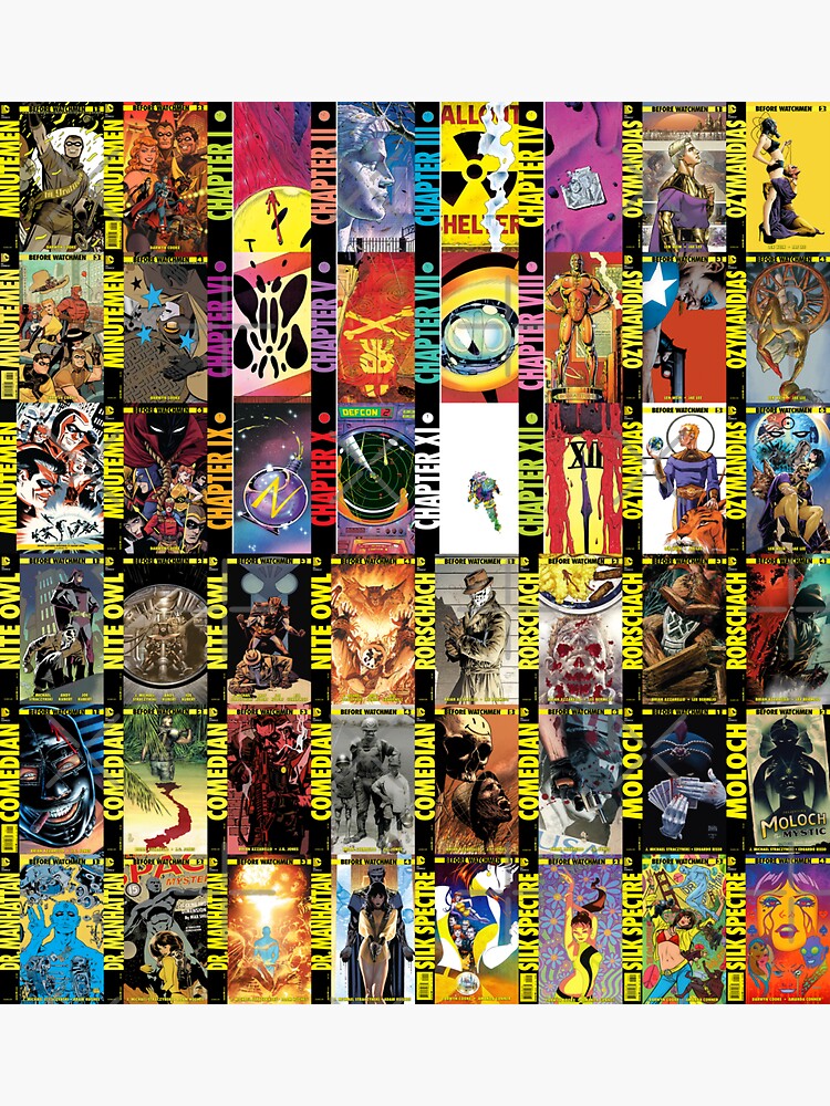 Watchmen Cover Gallery Doctor Manhattan Silk Spectre Ozymandias