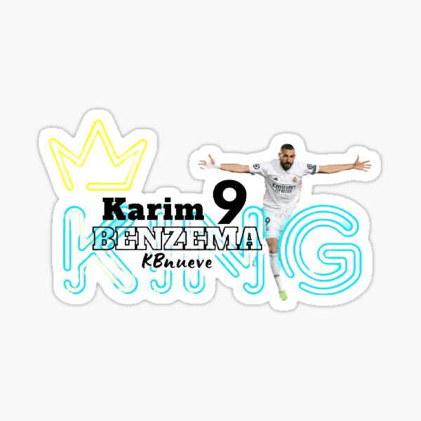 KING KARIM BENZEMA KB9 NUEVE BALLON D OR DU PEUPLE Sticker For Sale