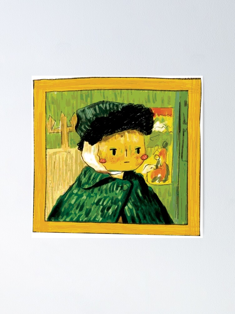 Cutie Vincent Van Gogh Self Portrait With Bandaged Ear Poster For