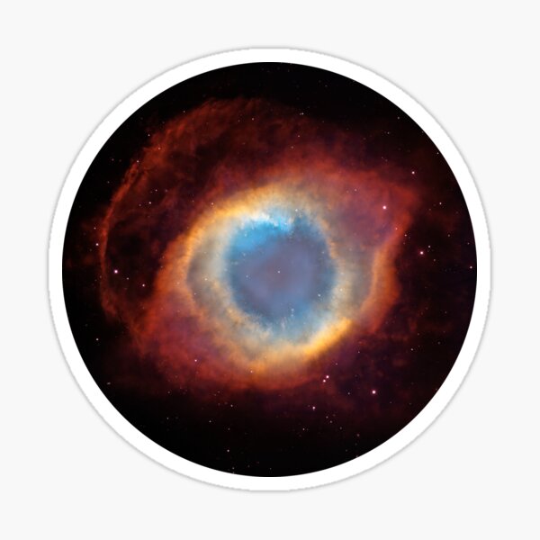 The Eye Of God Helix Nebula NGC 7293 Caldwell 63 Sticker For Sale