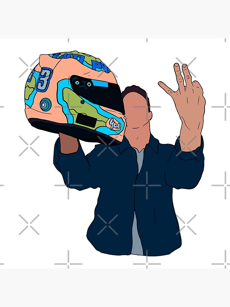 Daniel Ricciardo Illustration Poster For Sale By Luxci Redbubble