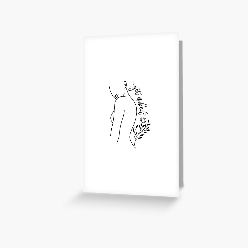 Get Naked Floral Woman Body Line Art Naked Woman Sketch Printable Female Drawing Feminine