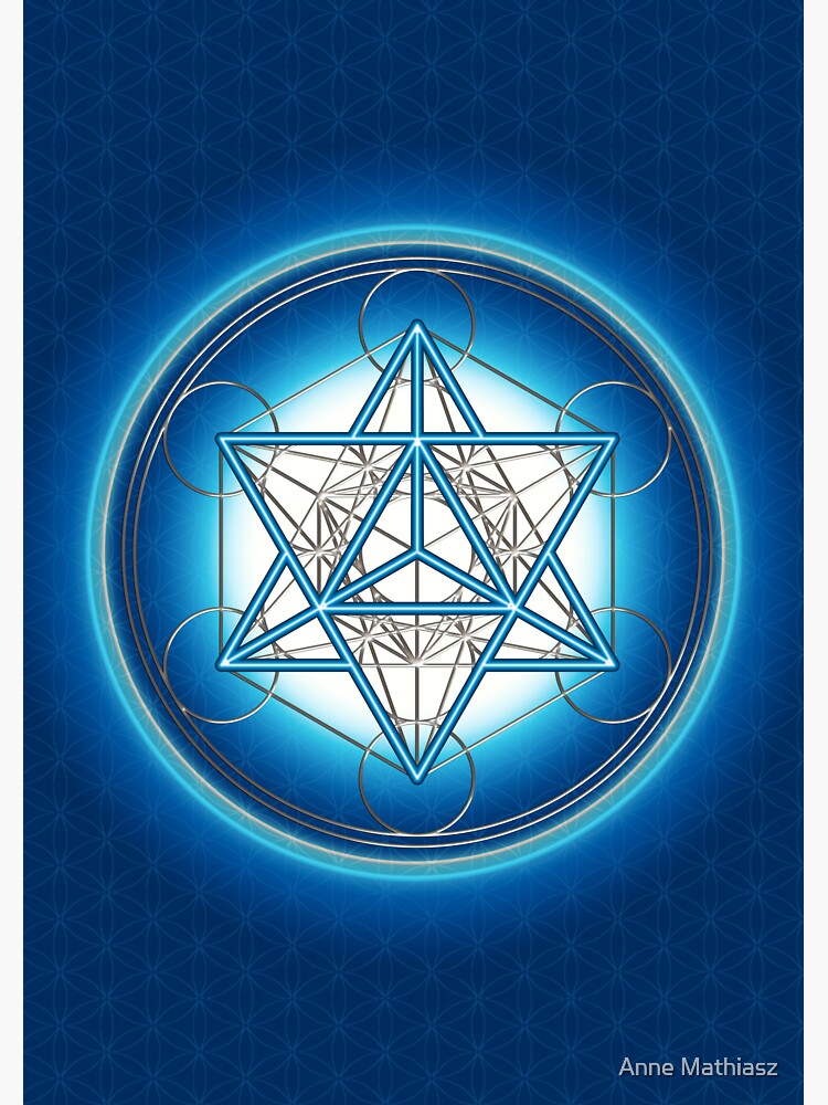 Merkaba Metatrons Cube Sacred Geometry Star Tetrahedron Flower Of