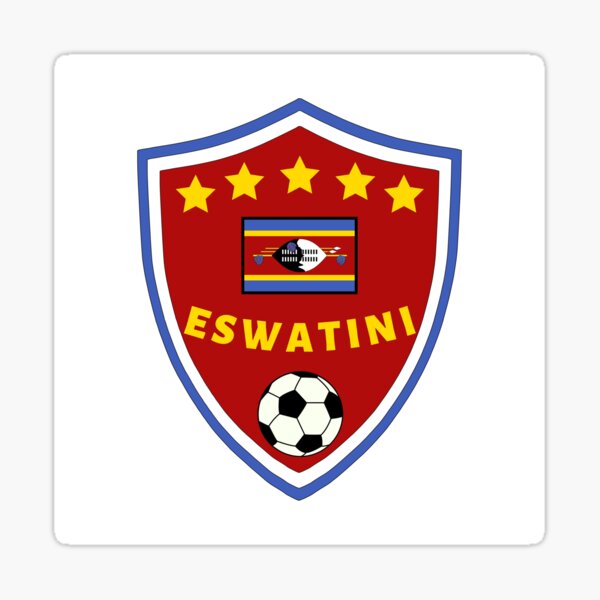 Eswatini Football Team Sticker For Sale By Footballunite Redbubble