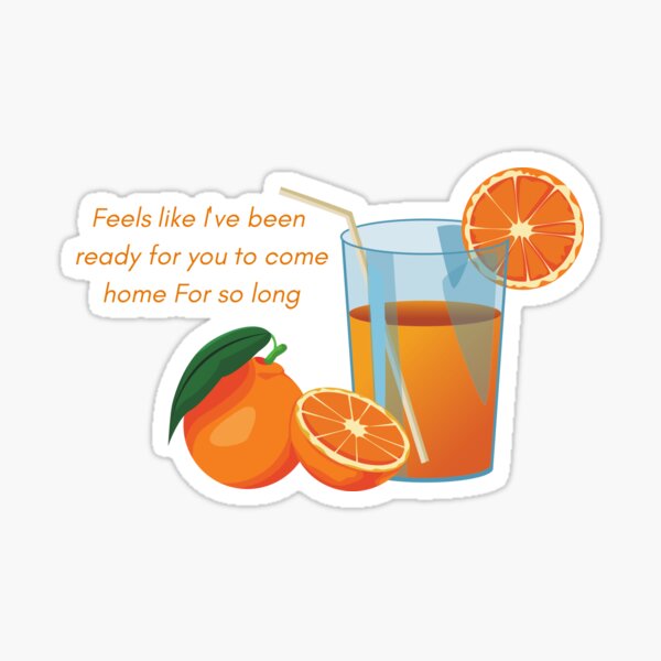 Orange Juice Sticker For Sale By Goblinbabe Redbubble