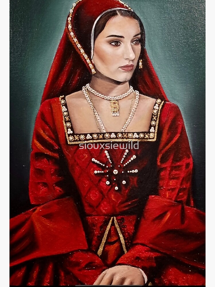 Queen Of England Anne Boleyn Portrait Oil Painting Poster For Sale