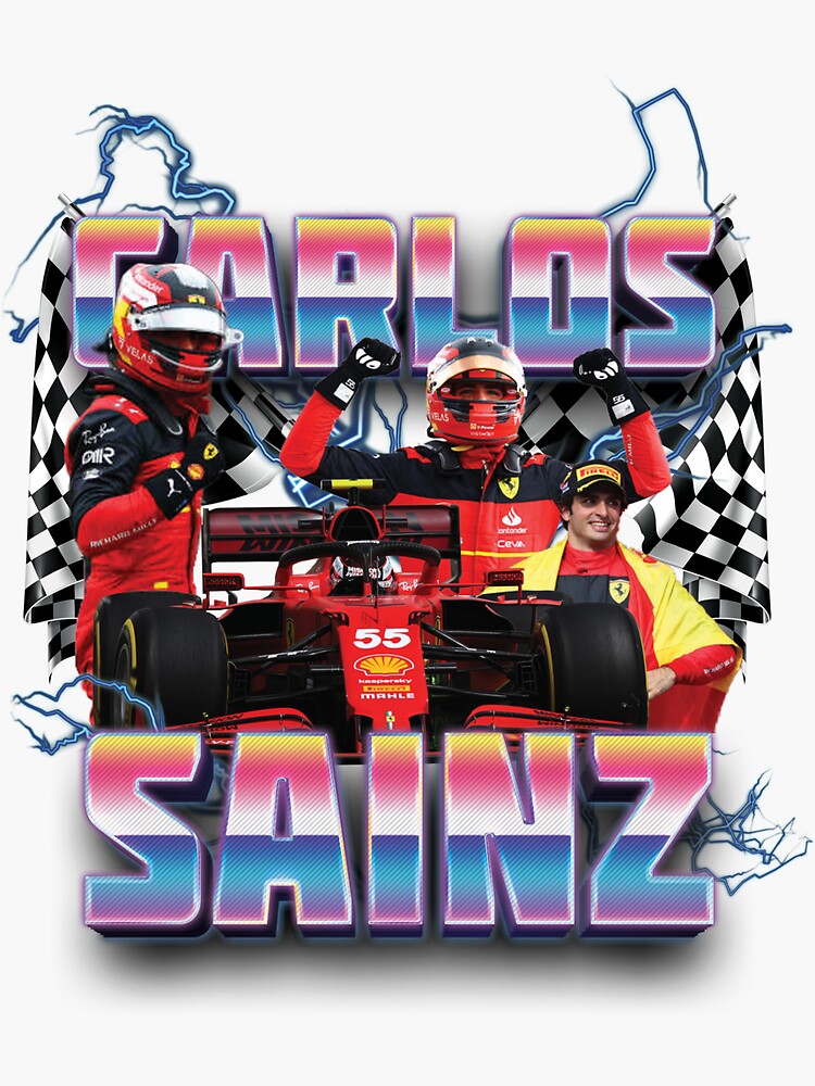 Carlos Sainz S Inspired Graphic Sticker For Sale By Lindseyweitz