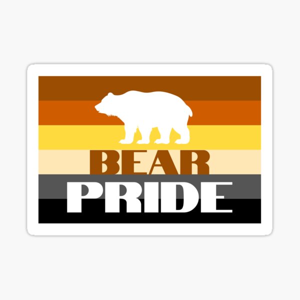 Woofz White Polar Bear Pride Gay Bears Flag Sticker For Sale By