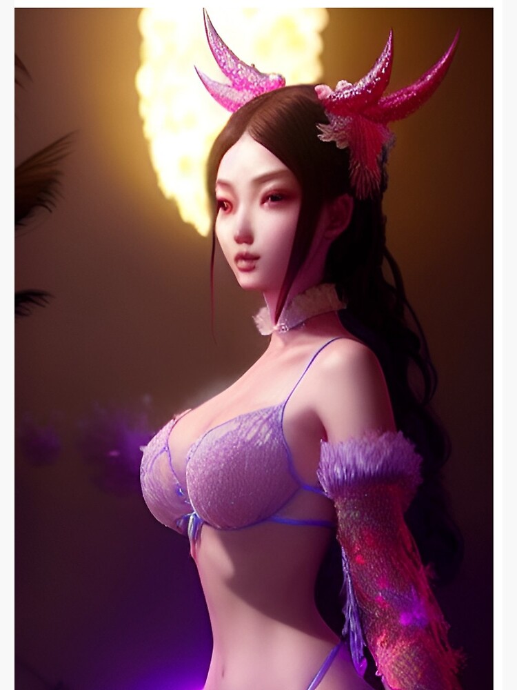 Glowing Asian Chinese Beauty Fantasy Lingerie Original Sexy Erotic