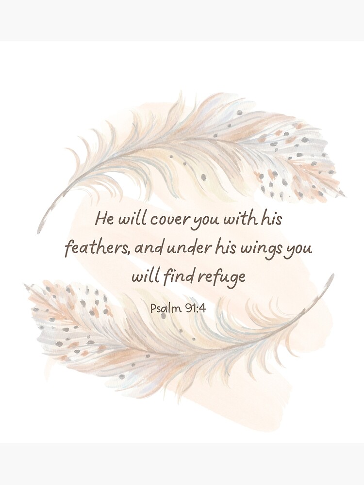 Old Testament Verse He Will Cover You With His Feathers And Under