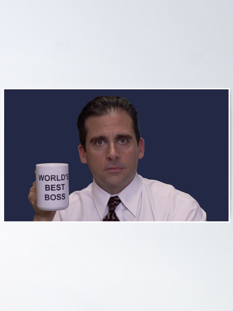 Michael Scott Worlds Best Boss Poster For Sale By Astralfeather