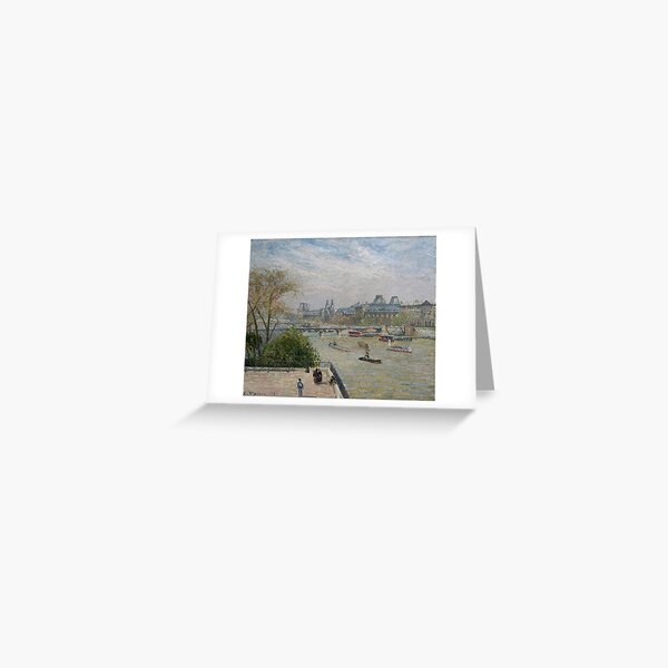 The Louvre Spring Camille Pissarro Greeting Card For Sale By