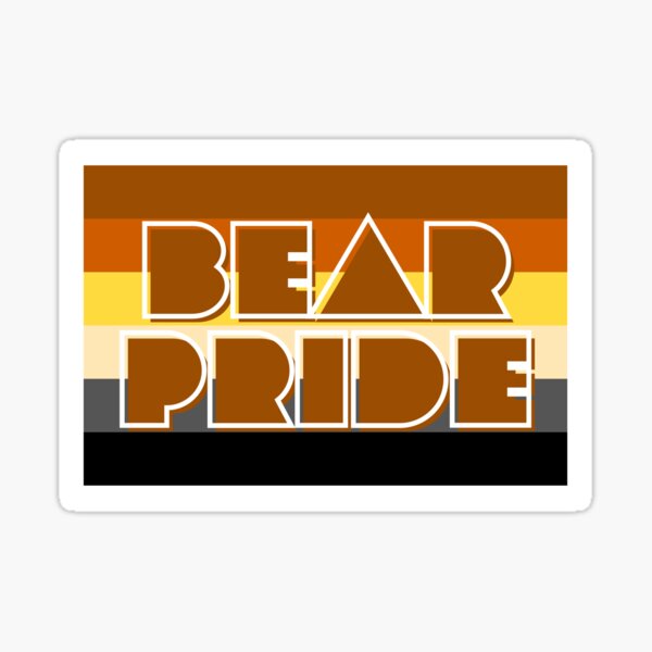 Woofz Bear Pride Over Gay Bear Pride Flag Sticker For Sale By Woofz